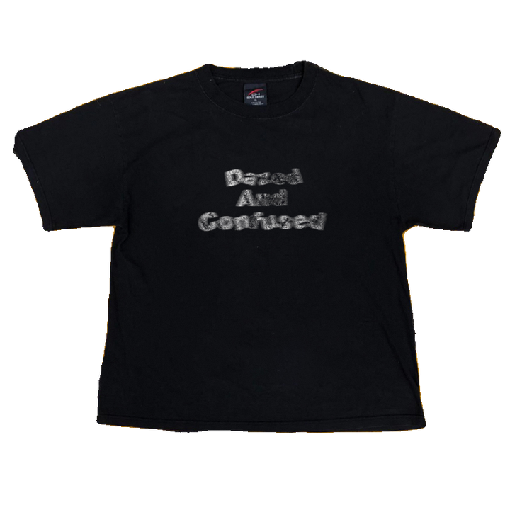 Vintage Letter Print Oversized Slogan Tee