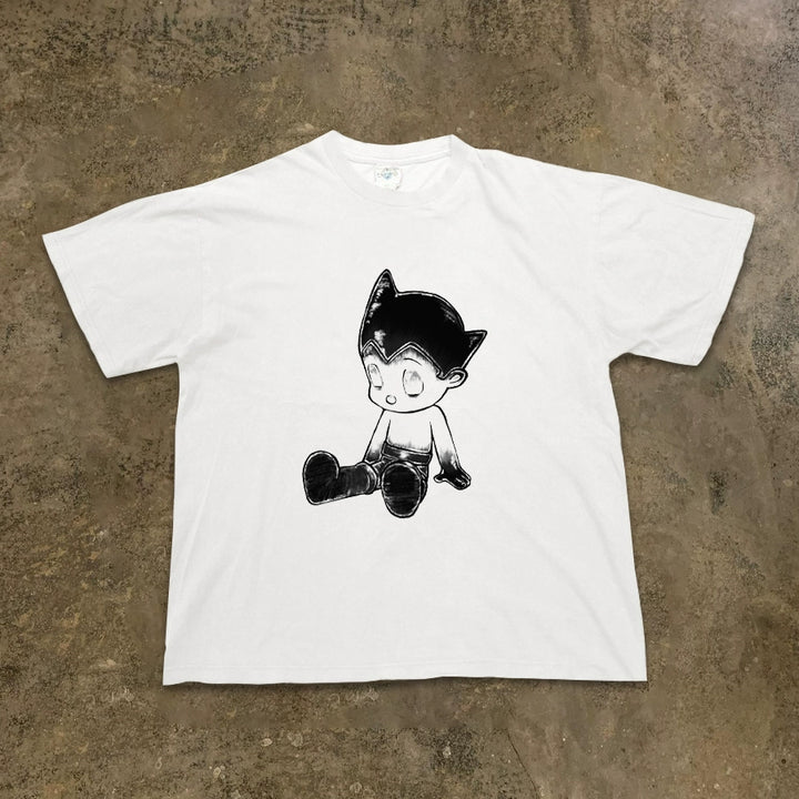 Graffiti-Inspired Astro Boy Vintage Short Sleeve T-Shirt