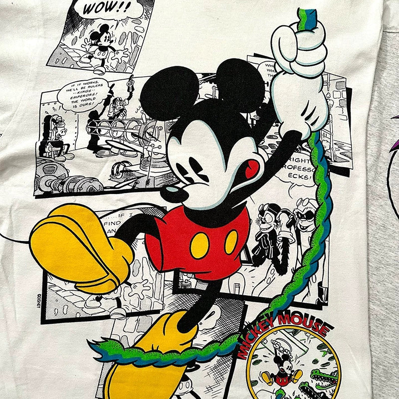 Urban Retro Hip Hop Cartoon Graphic T-Shirt