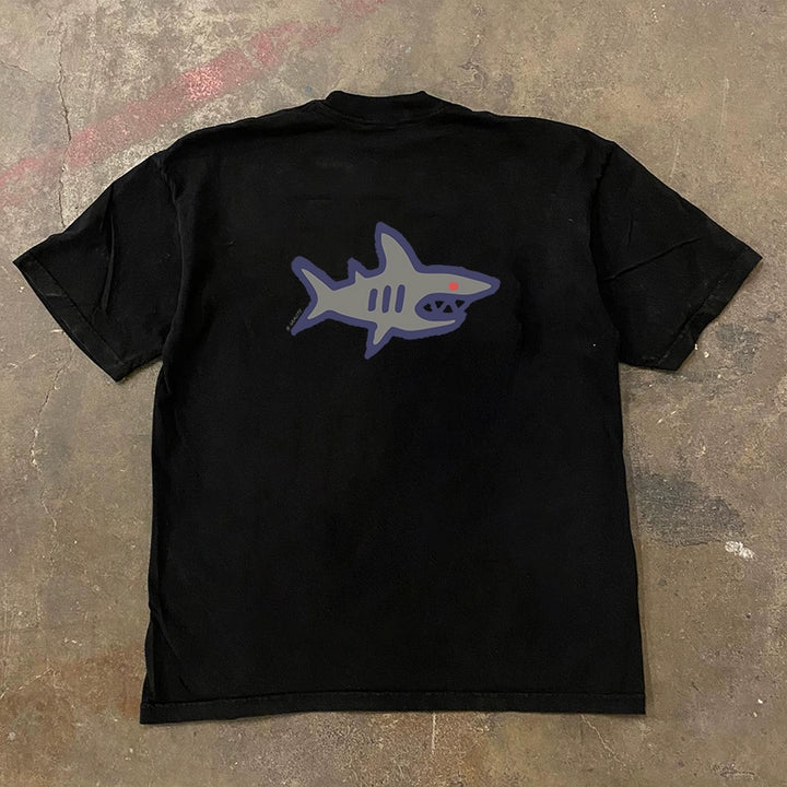 Mechanical Sharks Hong Kong Style Graphic Tee