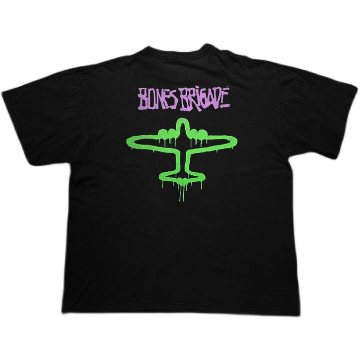 Pure Cotton Plane Graffiti Graphic Tee