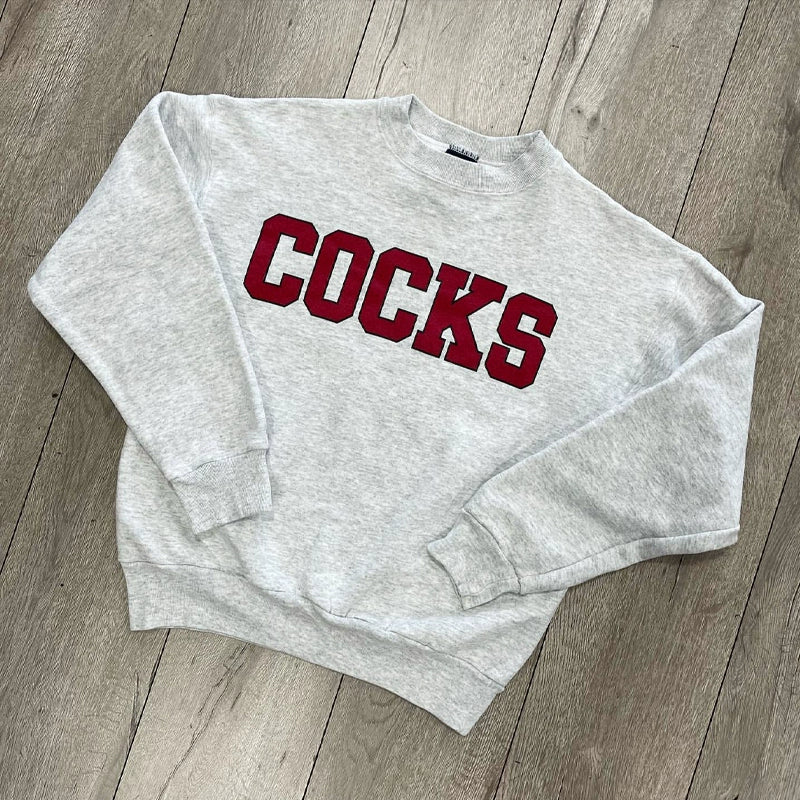 Stylish Grey Crew Neck Sweatshirt