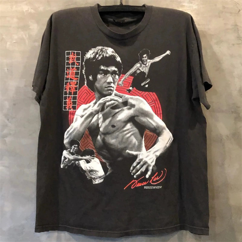 Bruce Lee Vintage Retro Classic Portrait T-Shirt