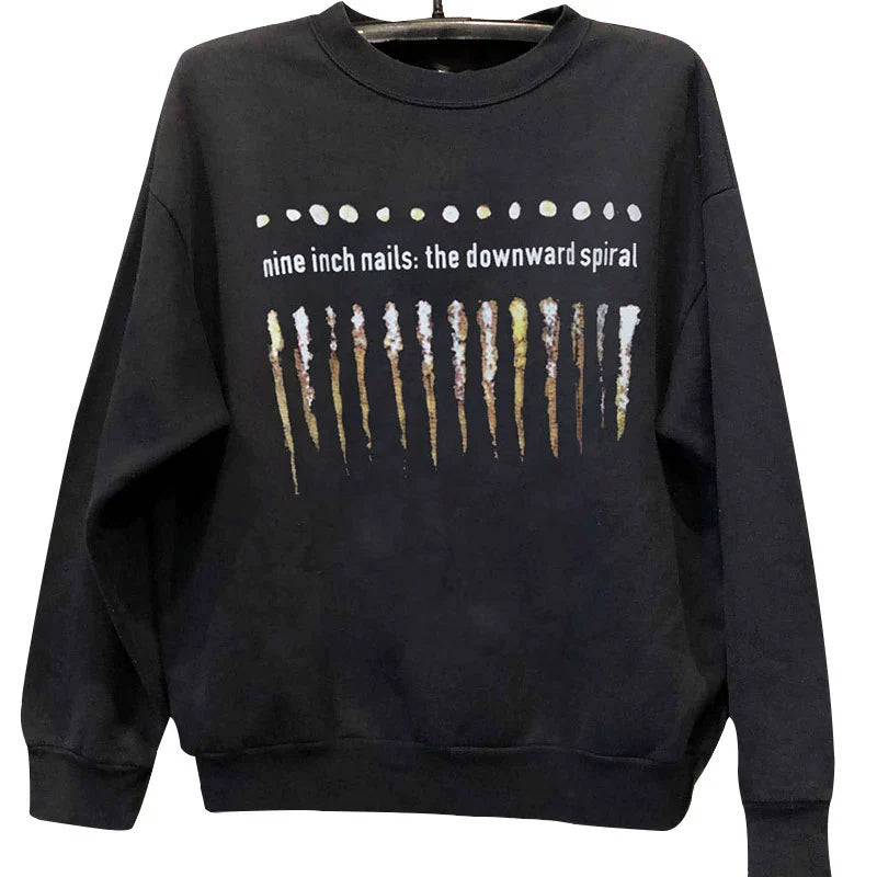 Vintage Street Rock Hip Hop Long Sleeve Sweatshirt