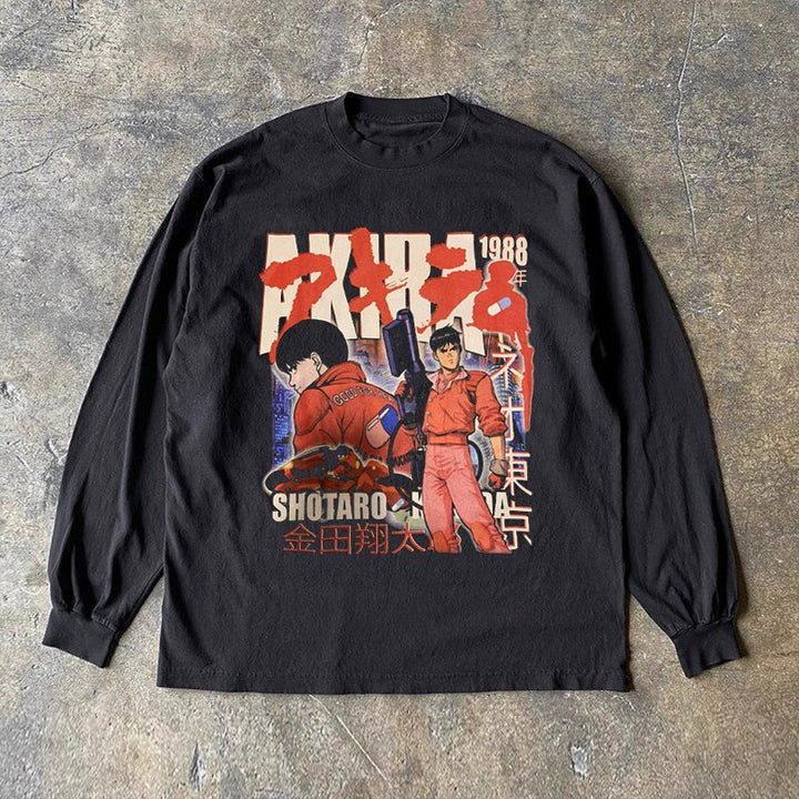 Vintage Akira Print Long Sleeve T-Shirt