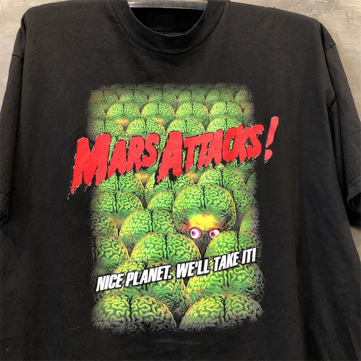 Mars Attacks Vintage Martian Movie Short Sleeve Tee