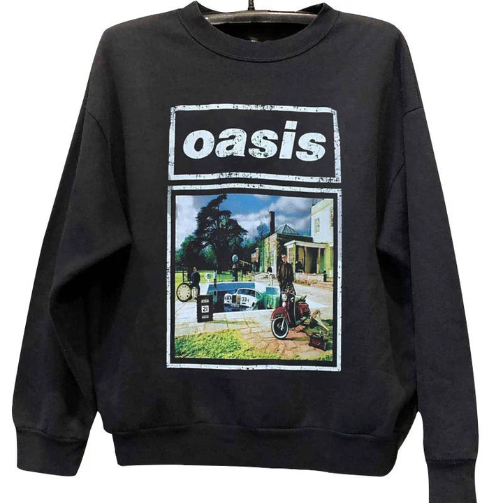 Oasis Punk Rock Vintage Crew Neck Sweatshirt