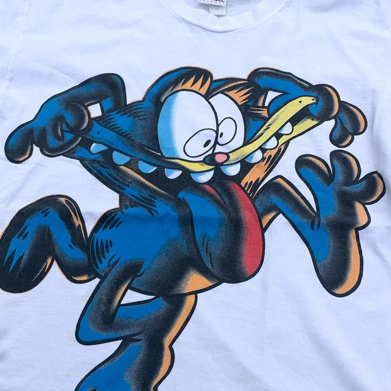 Playful Garfield Cartoon Cotton Tee