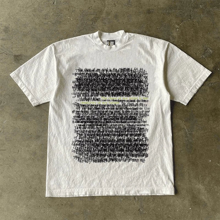 Retro American Heavyweight Short-Sleeved Waterproof Tee
