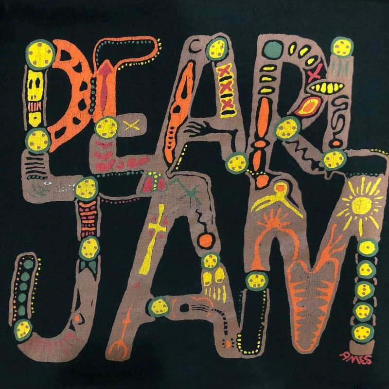 Vintage Pearl Jam Colourful Letters Short Sleeve Tee