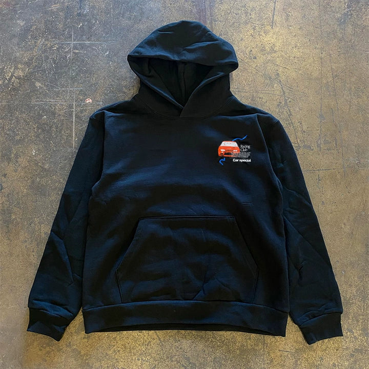 Vintage Car Club Graphic Hoodie