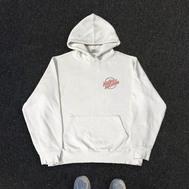 Minimalist Logo Print Hoodie