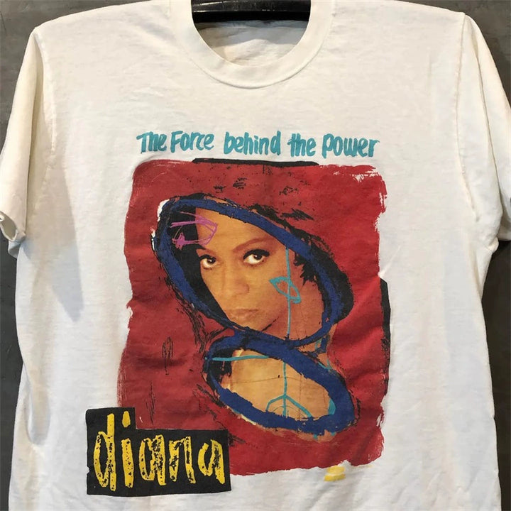 Princess Diana Vintage Hip-Hop Portrait T-Shirt