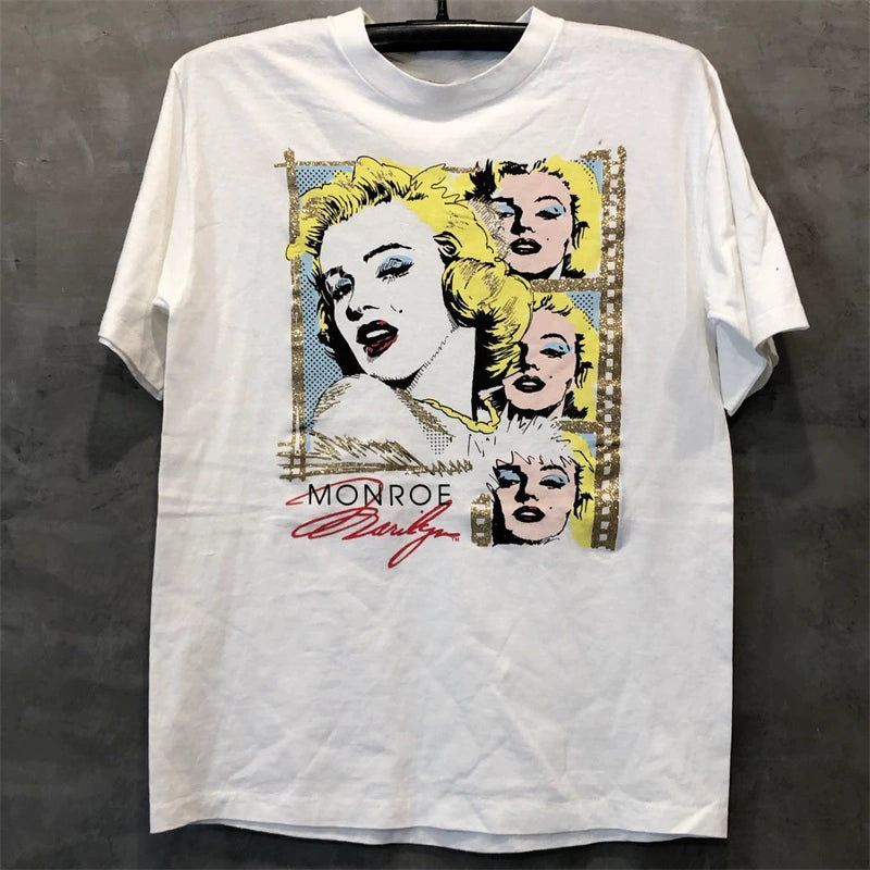 Vintage Marilyn Monroe Oil Painting Style T-Shirt