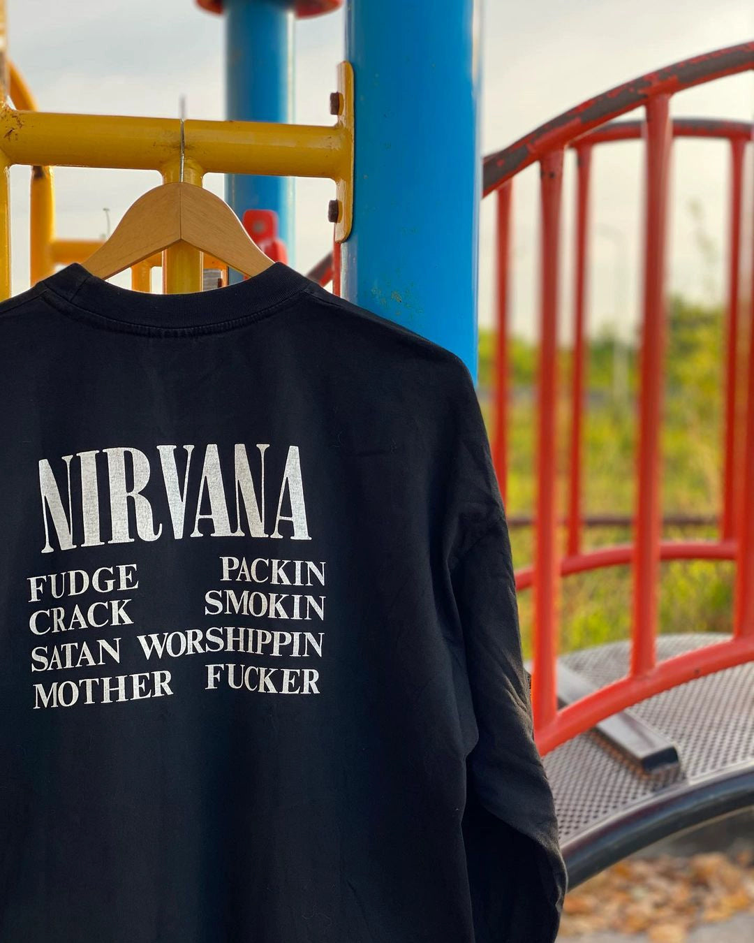 Nirvana Vintage Graphic Long Sleeve T-Shirt