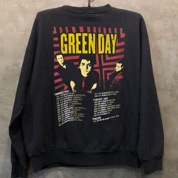 Vintage Green Day Retro Rock Sweatshirt