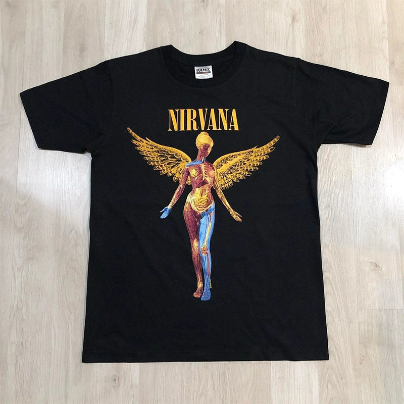 Nirvana Angel Street Hip Hop Oldschool Graphic Tee