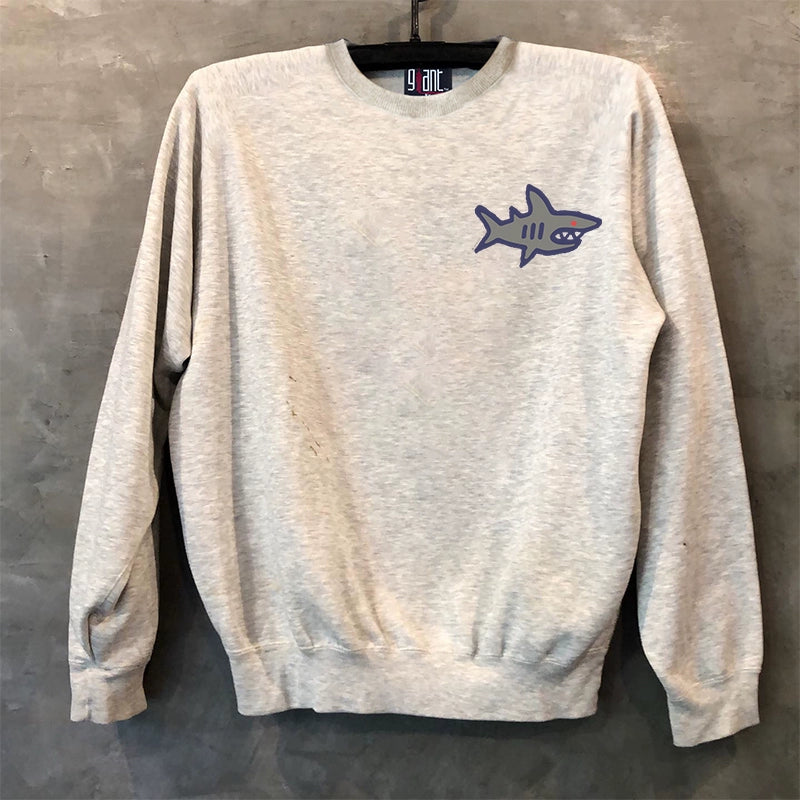 Vintage Red-Eyed Shark Design Sweatshirt