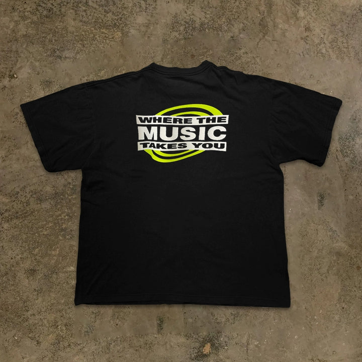 Heavy-Duty Music Typography Street Style T-Shirt