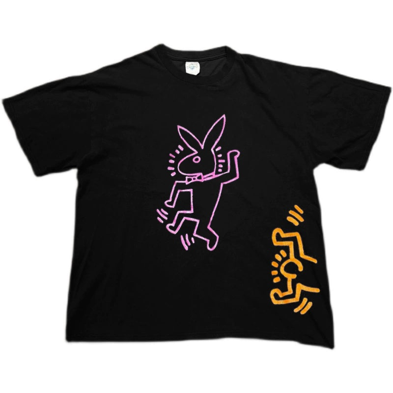 Keith Haring Inspired Bold Cotton Graphic Tee