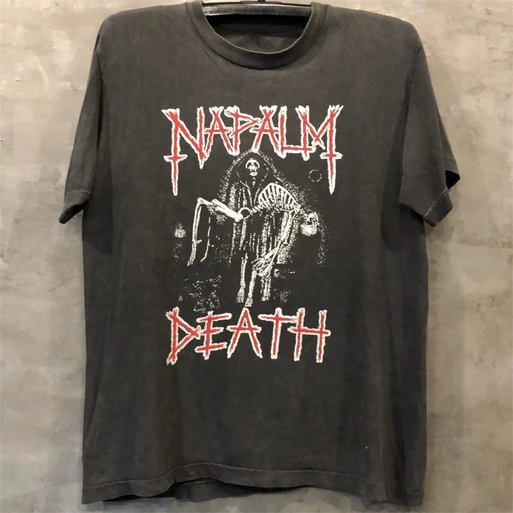 Urban Fusion Graphic Tee: Napalm Death X Metallica Design