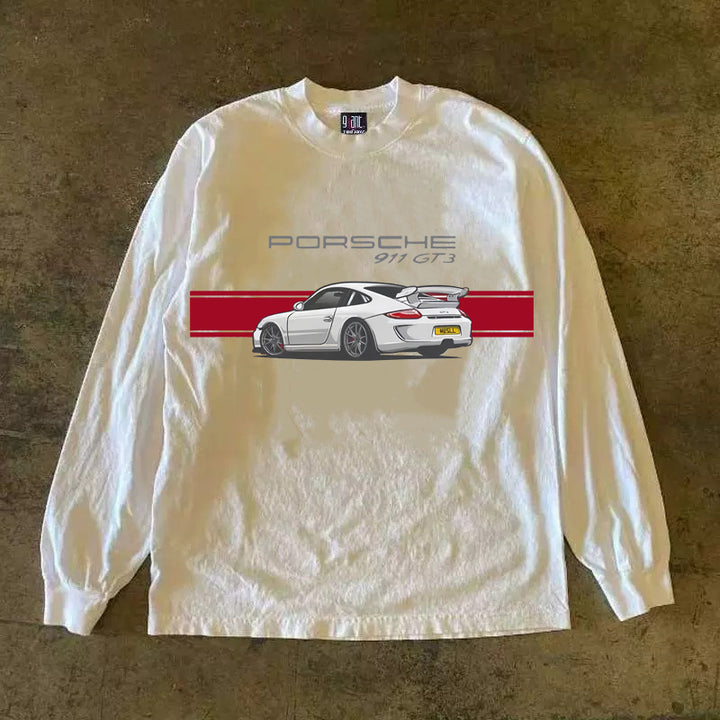 Cotton 911 Street Art Long Sleeve Graphic Tee