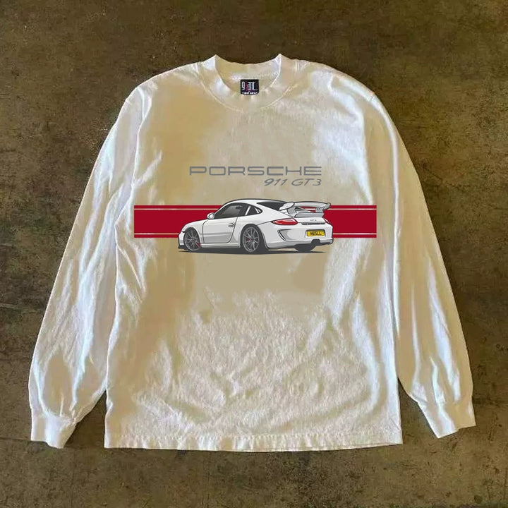 Cotton 911 Street Art Long Sleeve Graphic Tee