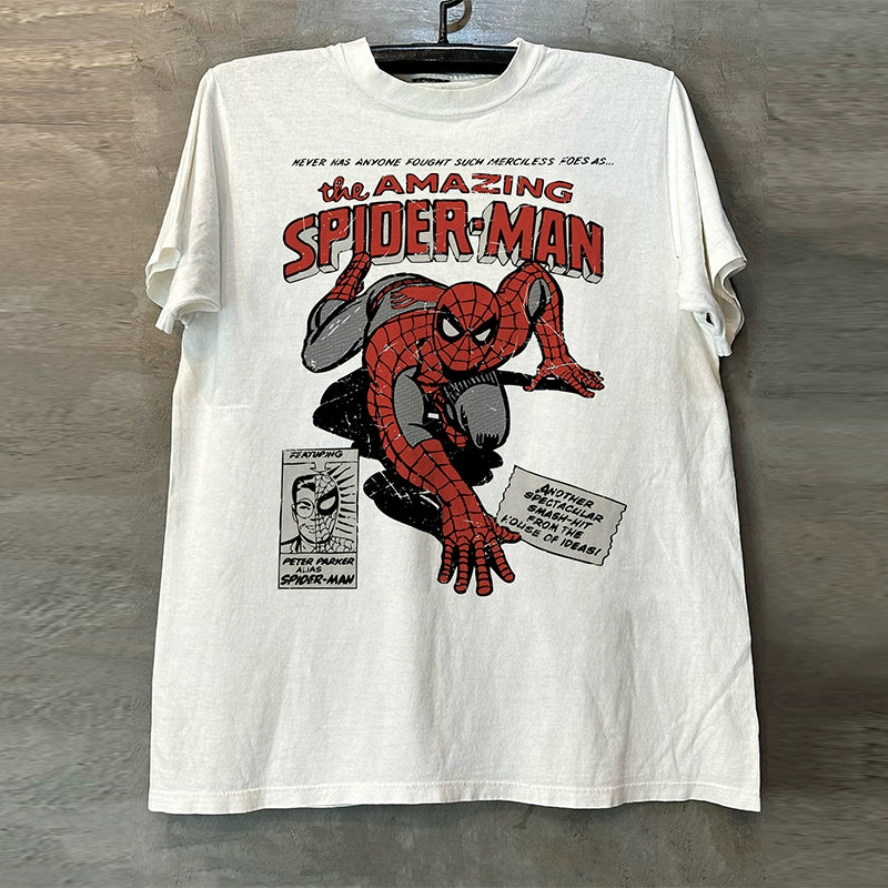 Spider-Man College Style Graphic T-Shirt