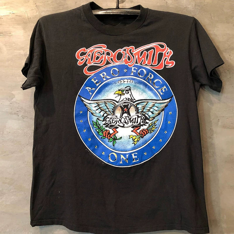 Aerosmith Vintage Rock Aerial Blacksmith Short Sleeve T-Shirt