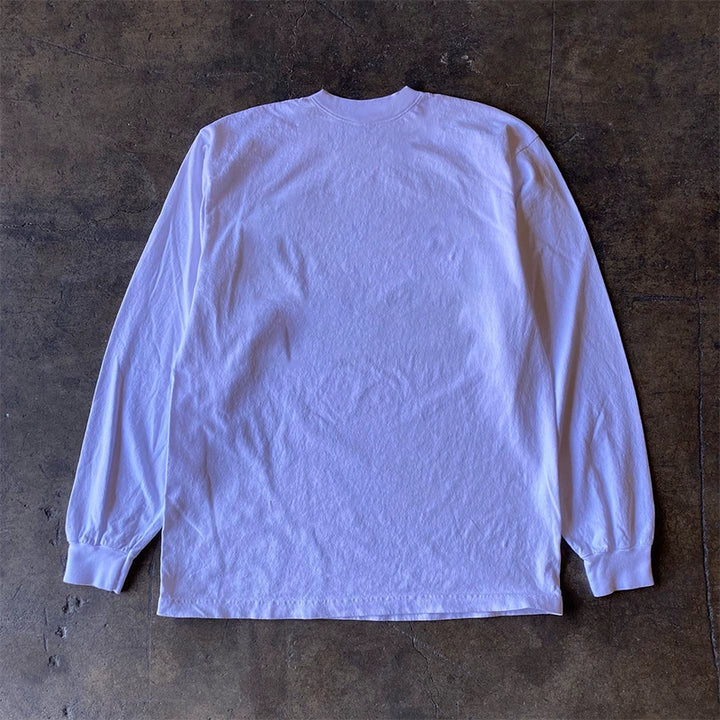 Vintage Almond Long Sleeve Crew Neck T-Shirt