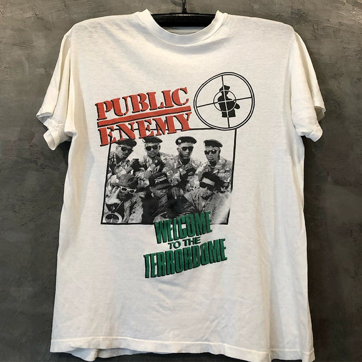 Vintage Public Enemy Band Portrait Graphic Tee