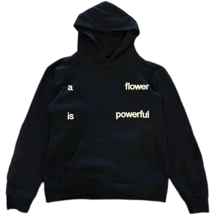 Bold Letter Graphic Hoodie with American Ins Style