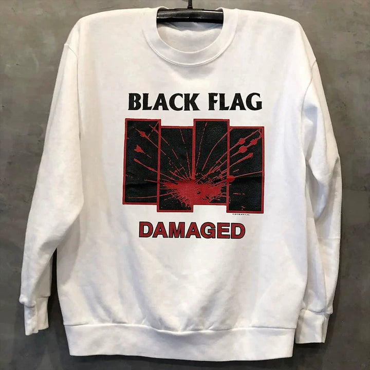 Vintage Black Flag Heavy Metal Rock Sweatshirt