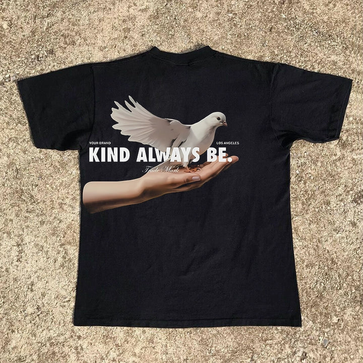 Impenetrable Hand-Holding Pigeon Design T-Shirt