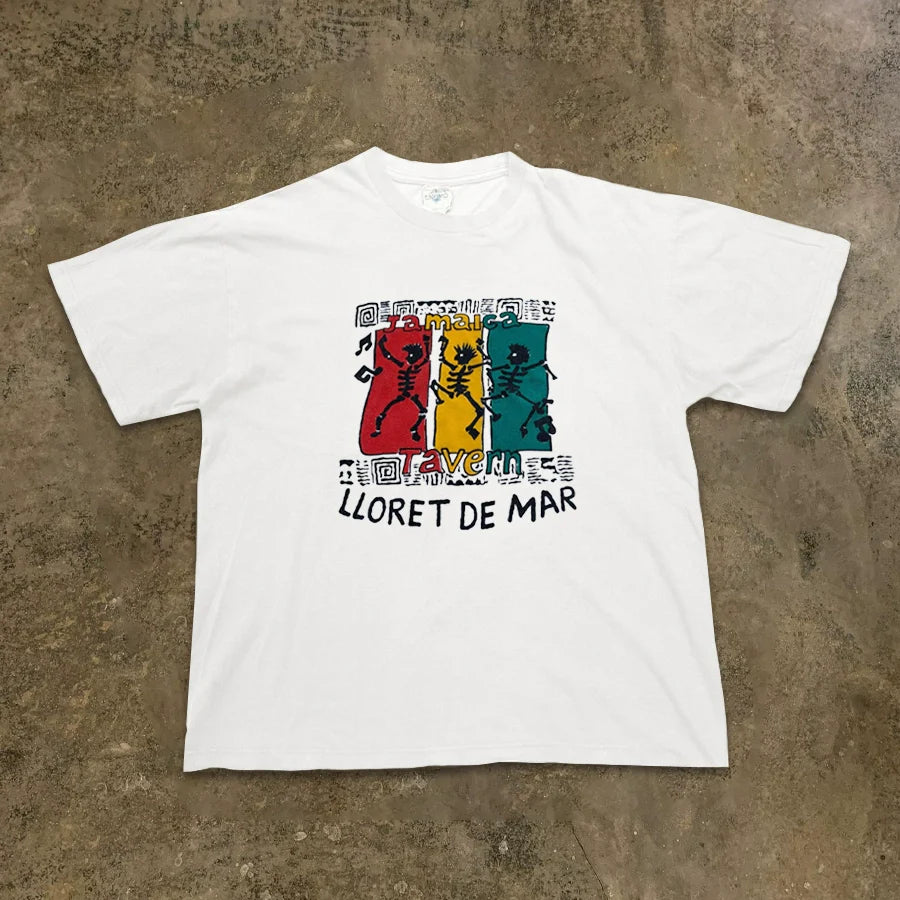 Vintage-Inspired Graphic Cotton Tee