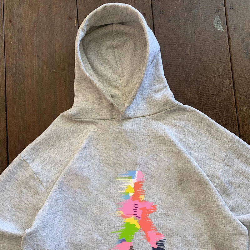 Graffiti Shadow Man Vintage Hoodie