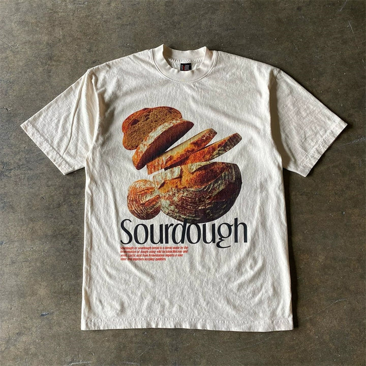 Sourdough Bread Design Print Shirt