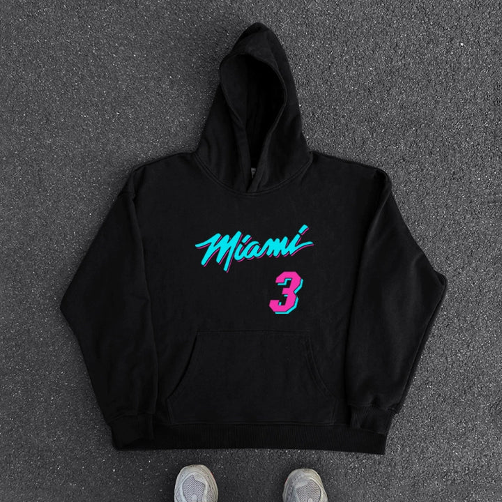 Urban Edition Hooded Sweatshirt with Bold Graphic Design