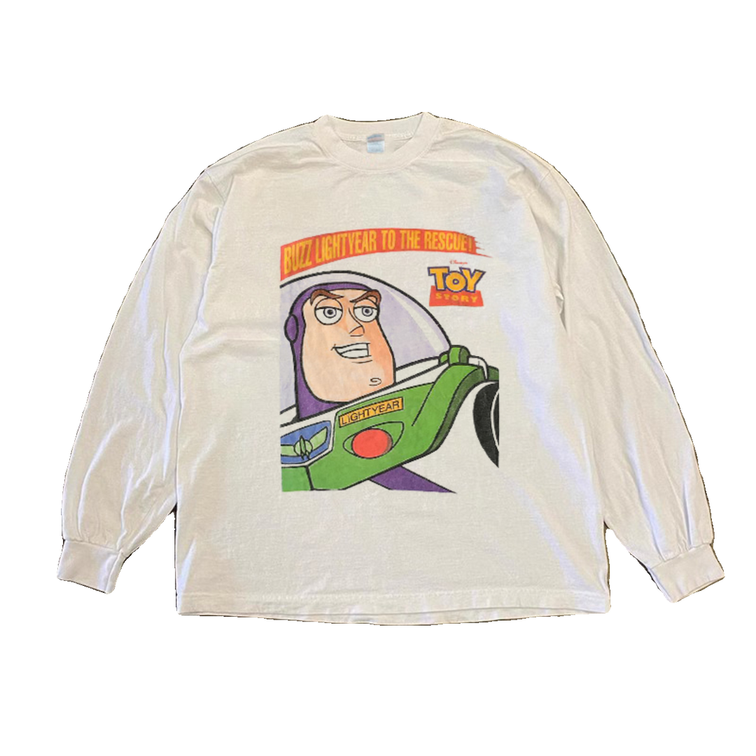 Bold Cotton Graphic Long Sleeve T-Shirt with Space Explorer Design