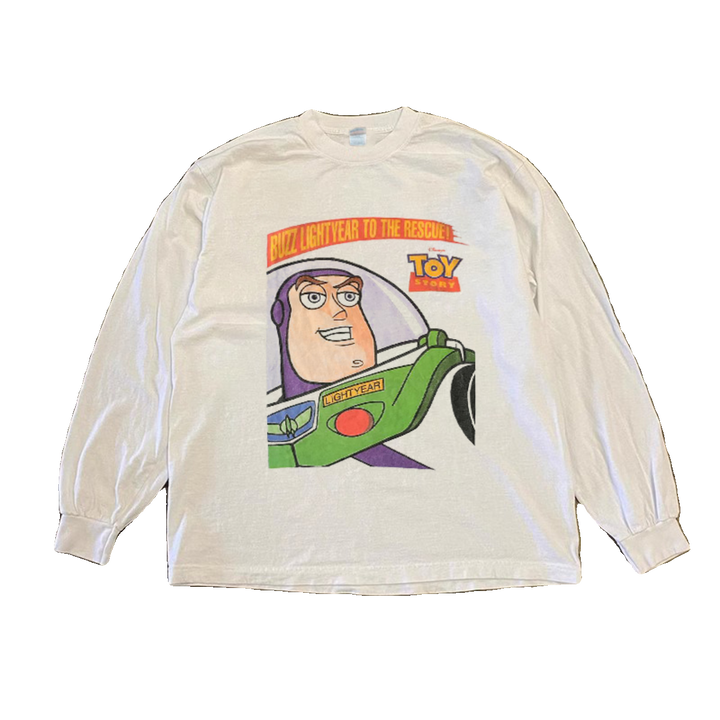 Bold Cotton Graphic Long Sleeve T-Shirt with Space Explorer Design