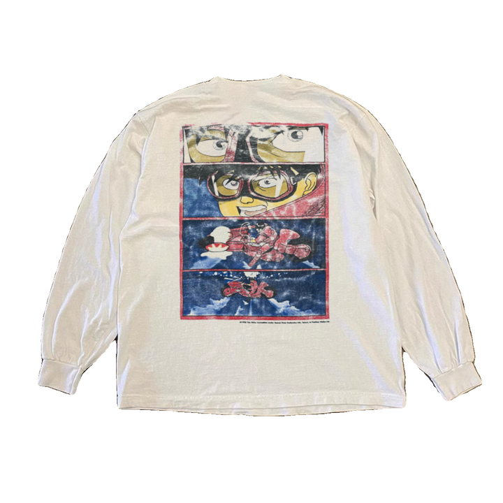 Retro Akira-Inspired Graphic Long Sleeve T-Shirt