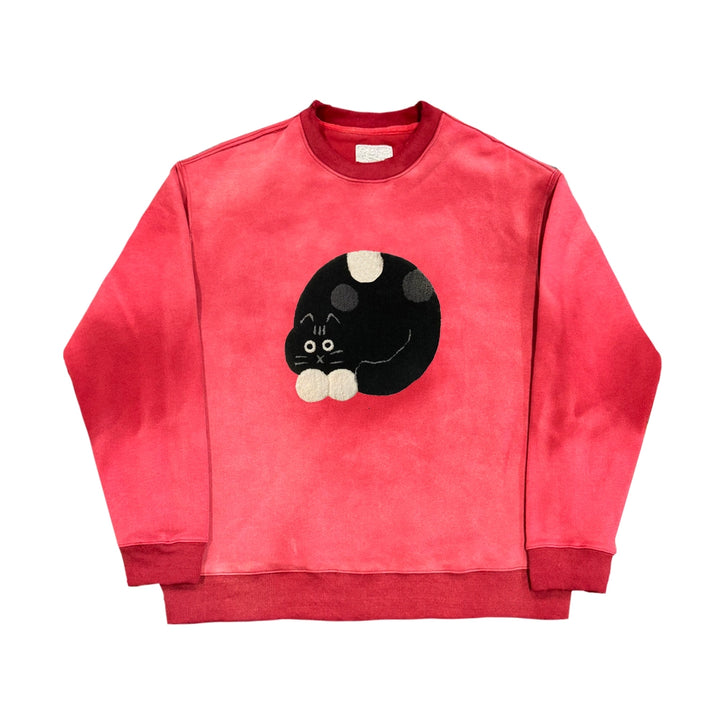 Kitty Couple Gradient Pullover Sweatshirt