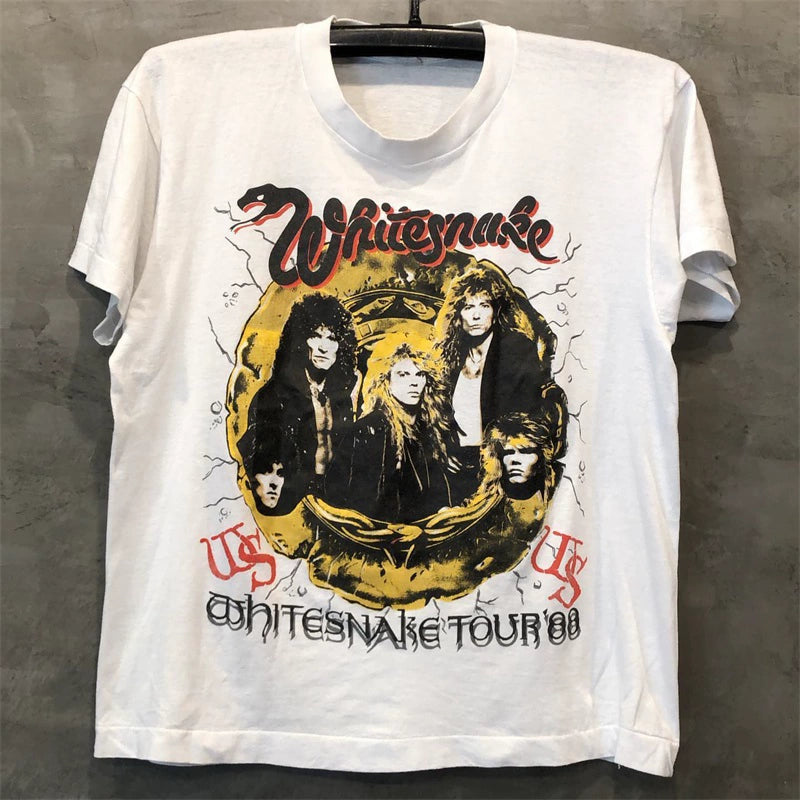 Whitesnake Vintage Portrait Print T-Shirt