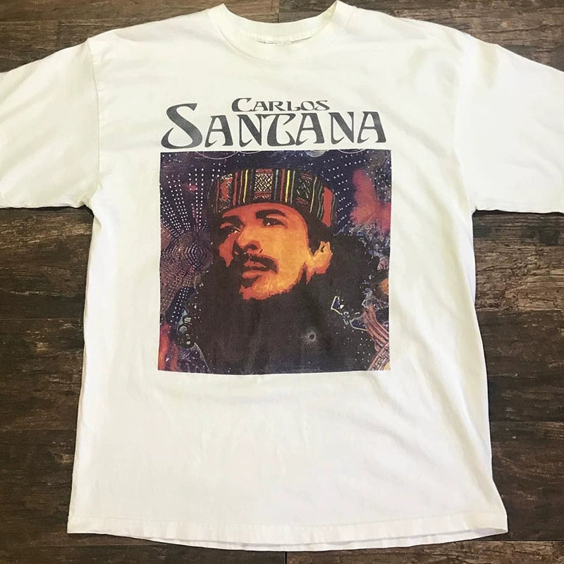 Carlos Santana Trendy Graphic Short Sleeve T-Shirt