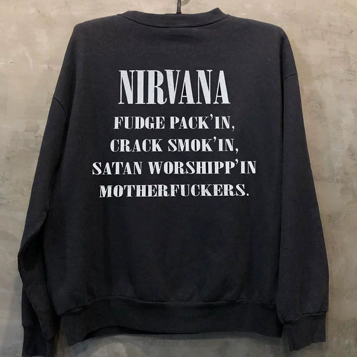 Nirvana Vintage Hip-Hop Retro Long-Sleeved Jacket