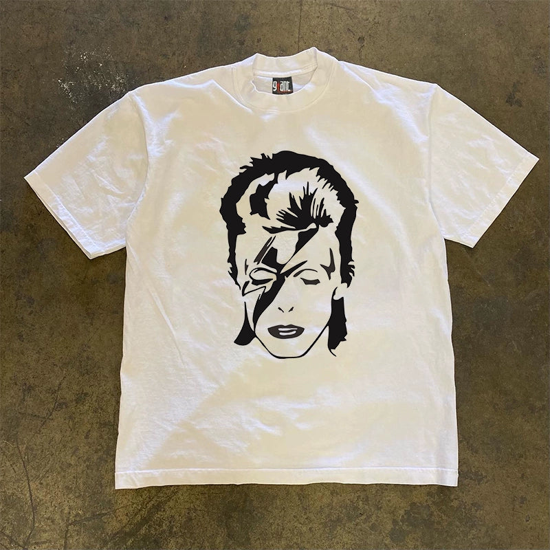 David Bowie Rock 'n' Roll Trendy Graphic T-Shirt