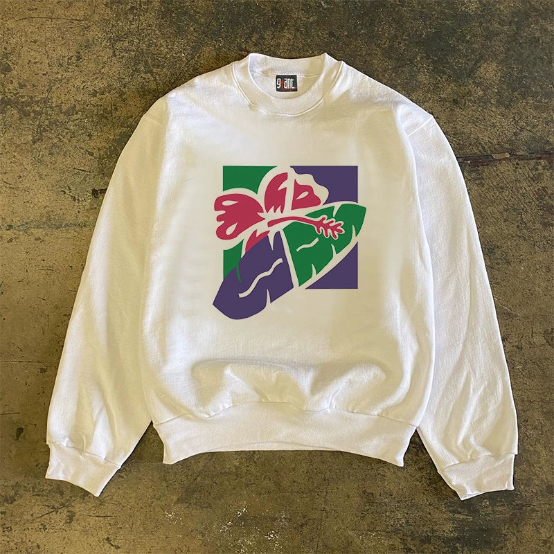 Skateboard Hand Illustration Crewneck Sweatshirt