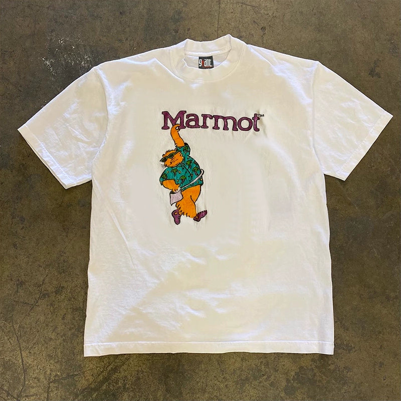 Marmot Graphic Couple T-Shirt with Design Flair