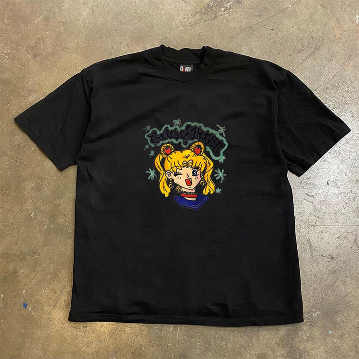 Urban Aesthetic Hong Kong Style Couples Graphic Tee