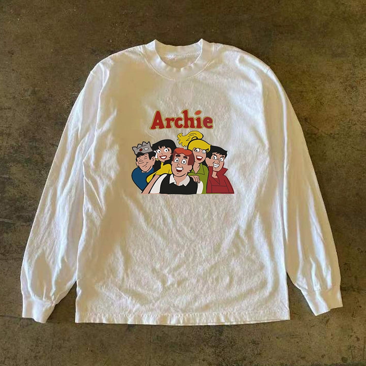 Archie Anime Street Style Long Sleeve Tee